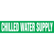 Snap Tite Pipe Markers, Chilled Water Supply